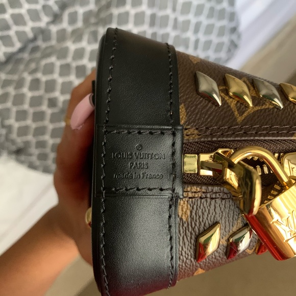 Authentic Louis Vuitton metal studded Alma BB - Picture 13 of 15